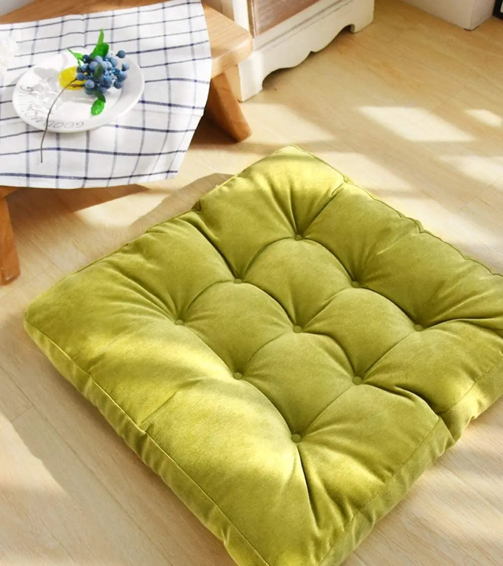Coussins multi taches vert