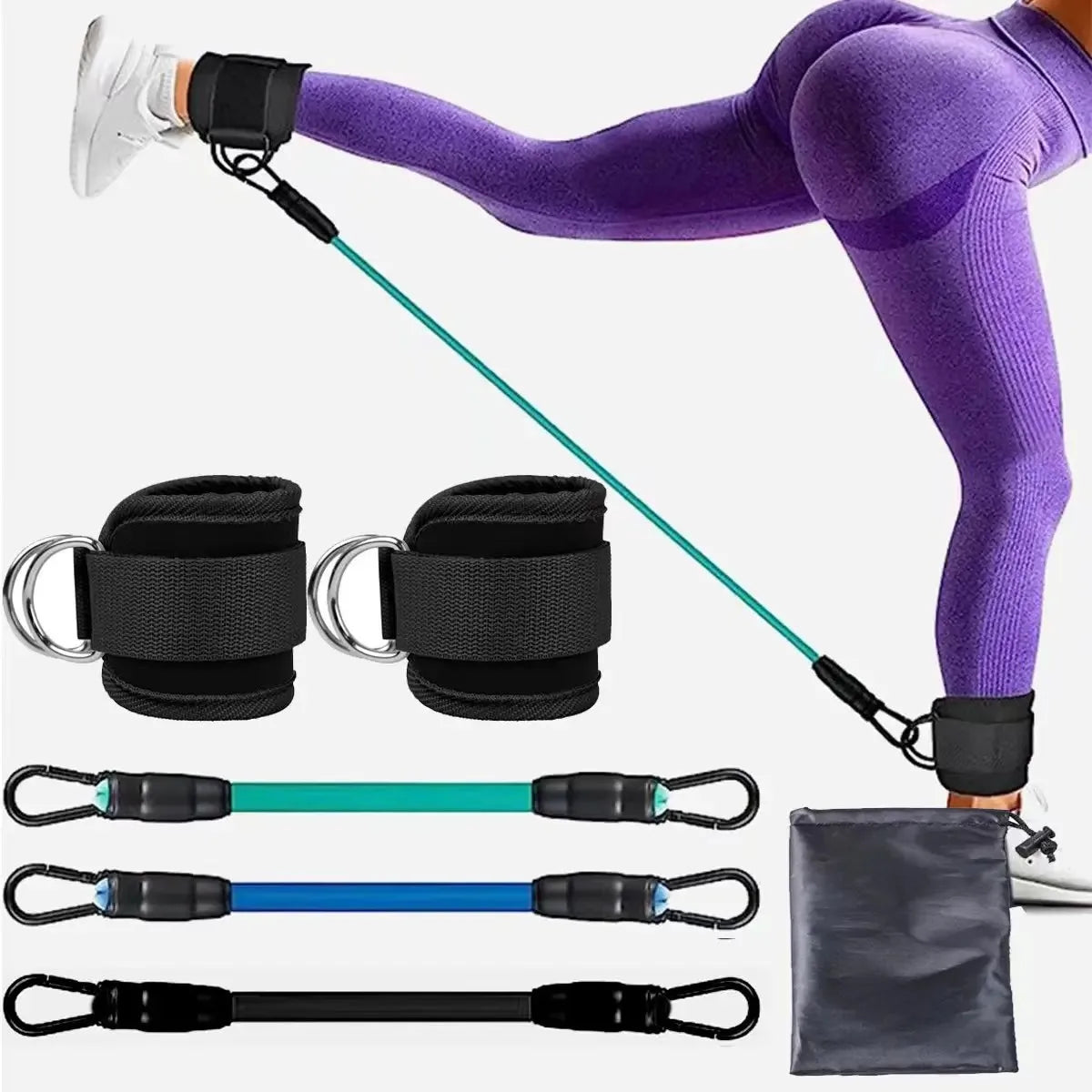 Bandes de résistance avec chevillères – entraînement des fessiers et des jambes