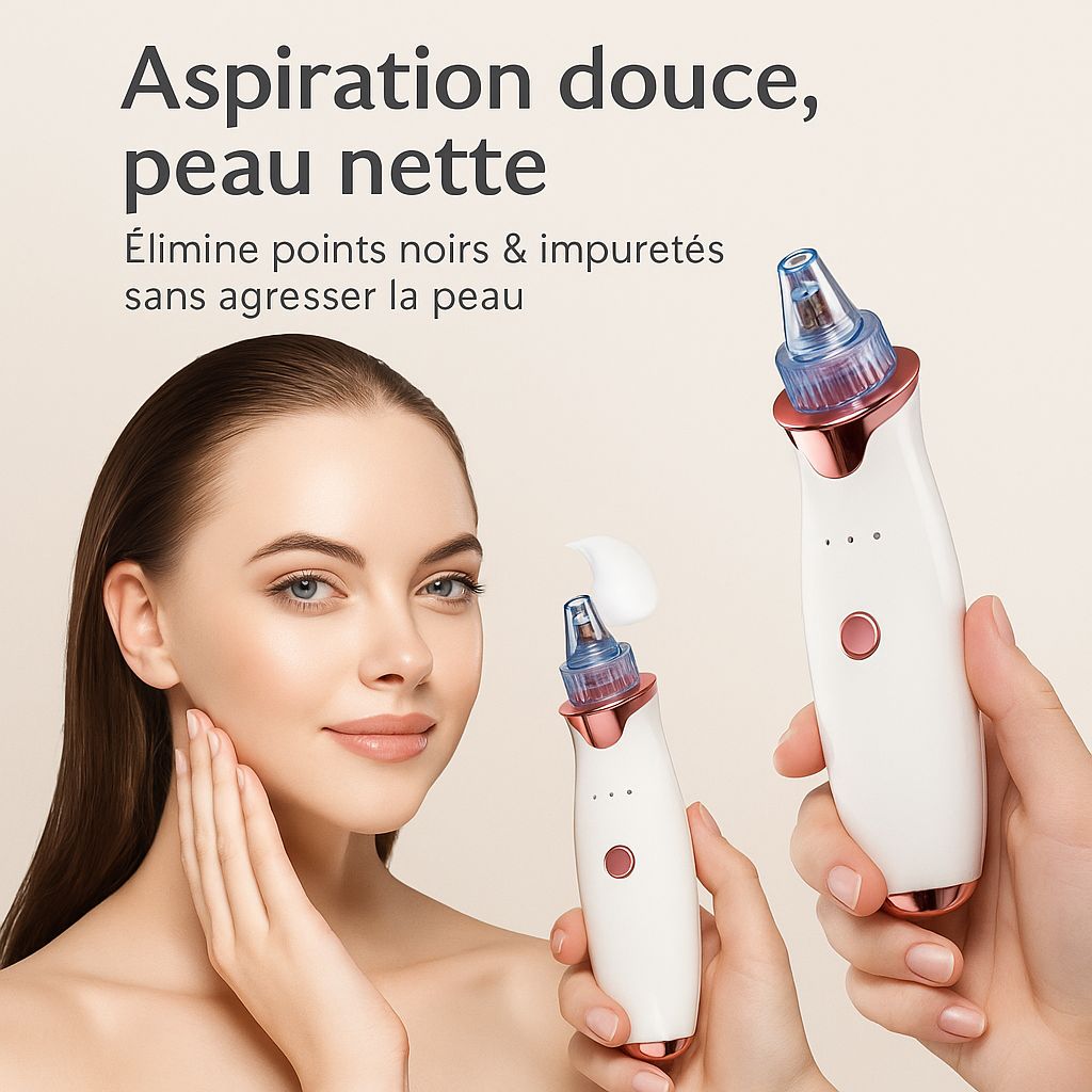 aspiration de points noirs douce peau nette