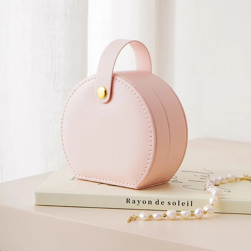 Boîte à bijoux rose rouge