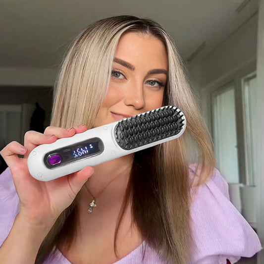 soyez magnifique avec cette brosse chauffante pour cheveux