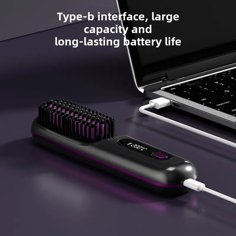 brosse chauffante facilement chargeable avec une grande autonomie