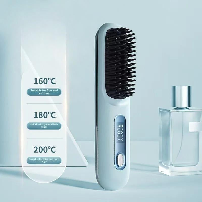 Brosse lissante sans fil – fer à lisser ionique rechargeable USB