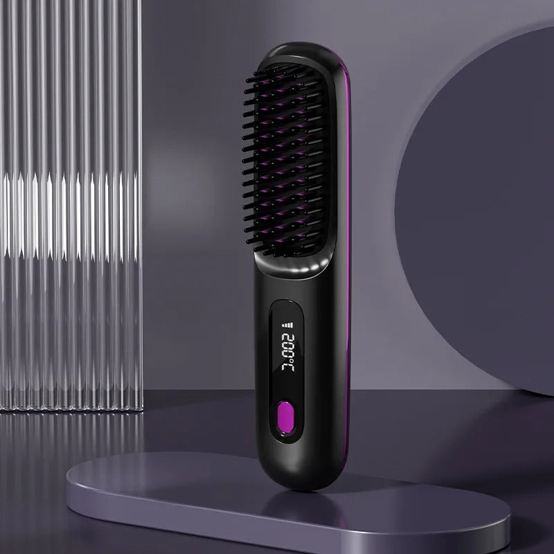 Brosse lissante sans fil – fer à lisser ionique rechargeable USB