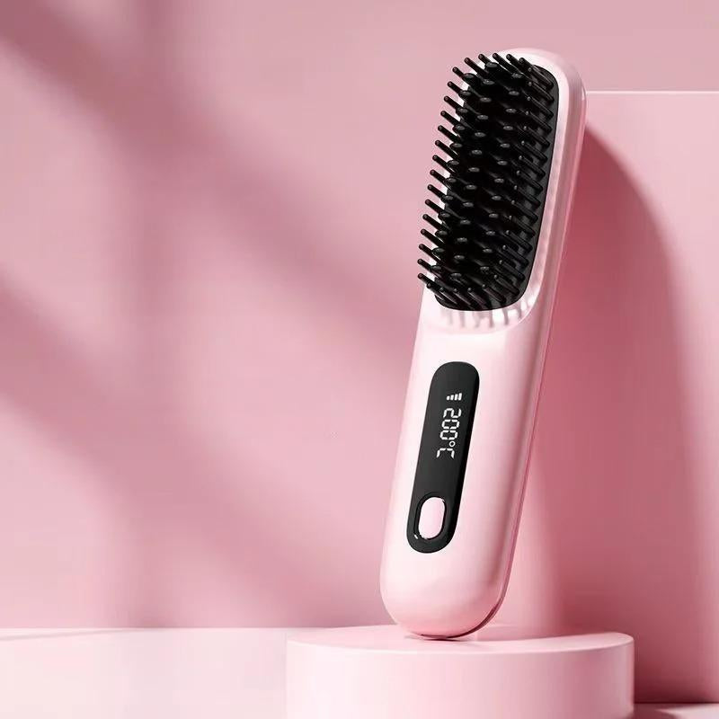 Brosse lissante sans fil – fer à lisser ionique rechargeable USB