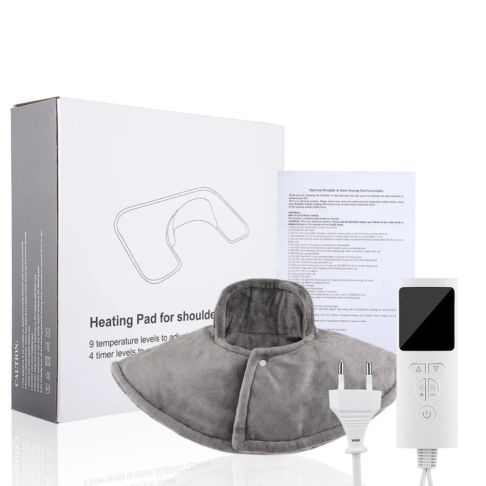 Votre paquet : coussin chauffant, commande, chargeur et un manuel d'utilisation