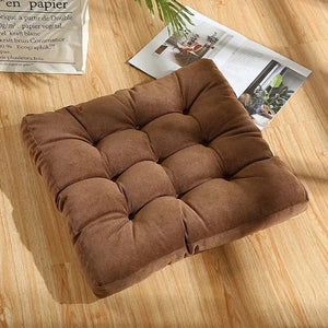 Coussin de Sol Yoga & Méditation en Velours Côtelé – Multi-Taille & Multi-Couleurs™