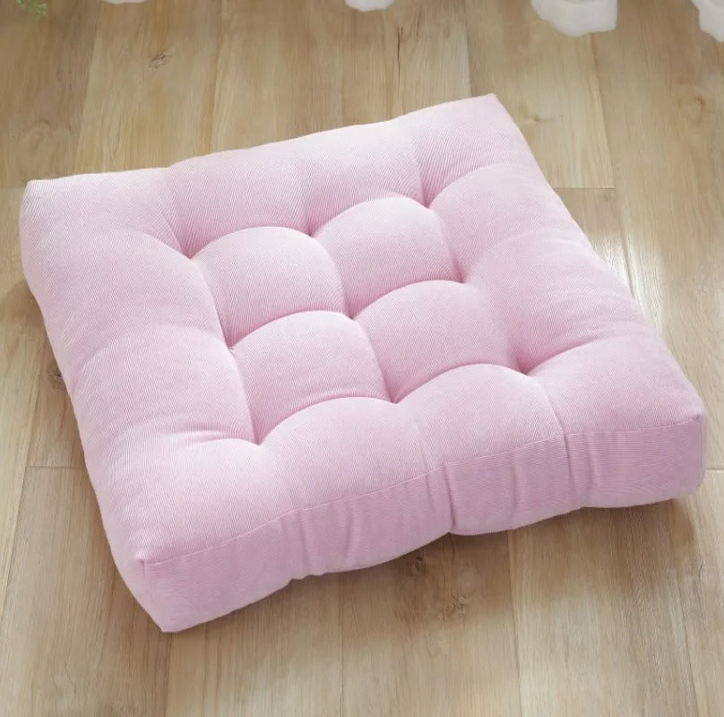 Coussin de Sol Yoga & Méditation en Velours Côtelé – Multi-Taille & Multi-Couleurs™