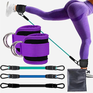 Bandes de résistance avec chevillères – entraînement des fessiers et des jambes