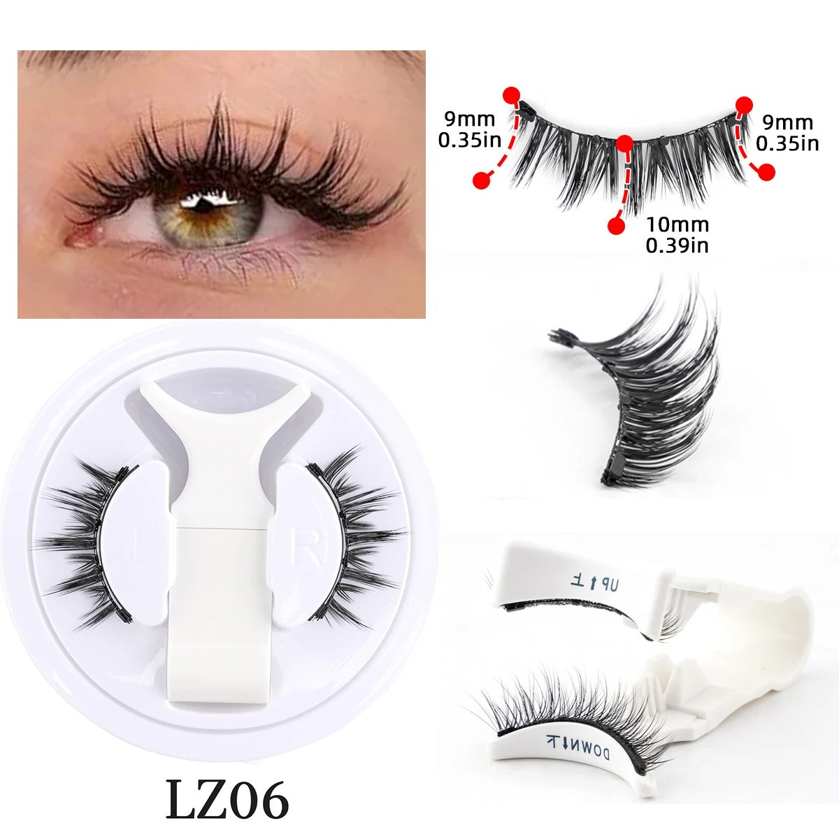 Faux Cils Magnétiques FADVAN™ – Kit Réutilisable avec Boîte & Pince