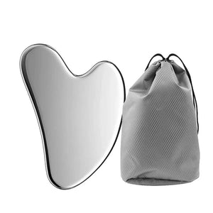Gua Sha en Acier Inoxydable – Massage Facial & Drainage Lymphatique