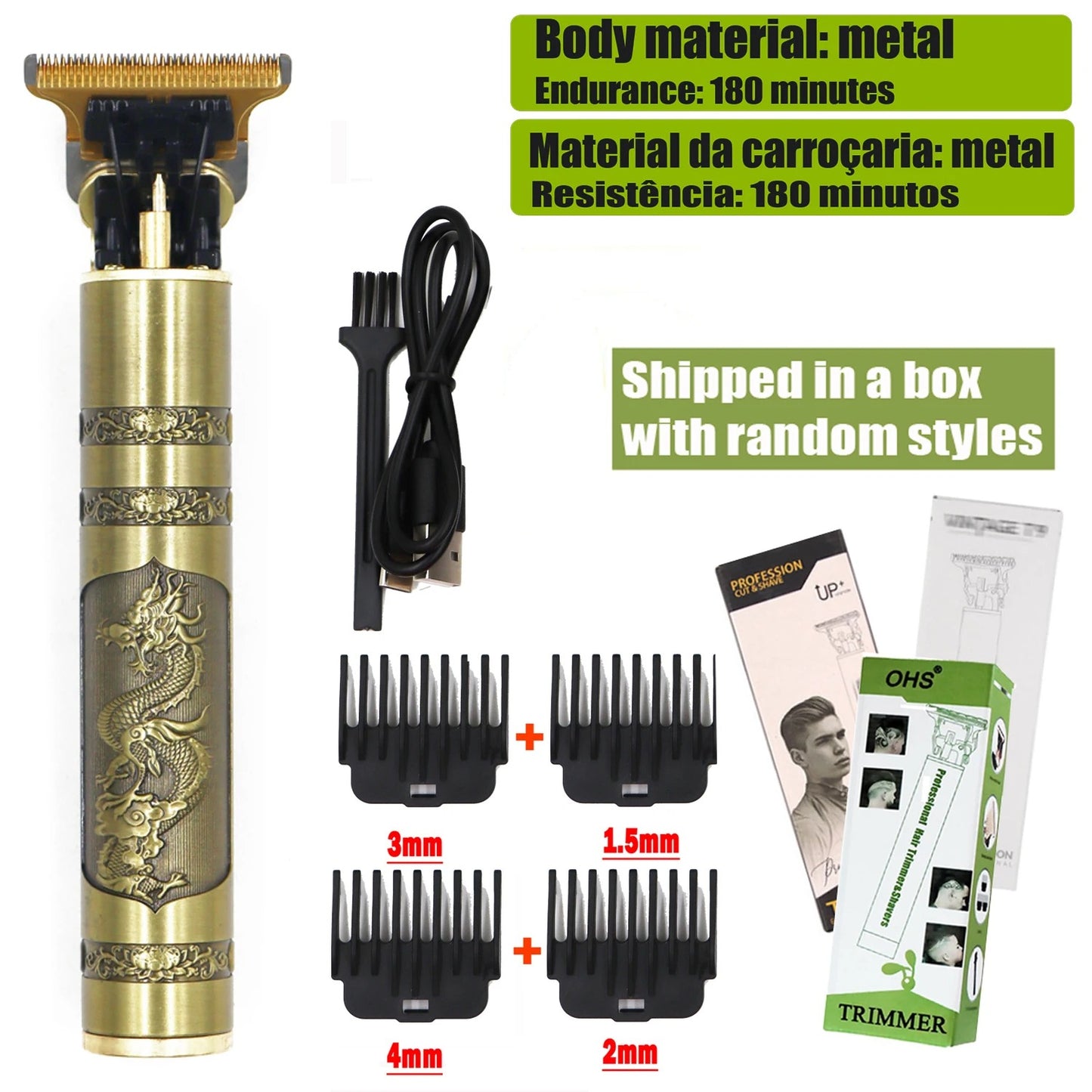 Machine de Coupe de Cheveux Électrique Sans Fil T9™ – Tondeuse Pro Homme