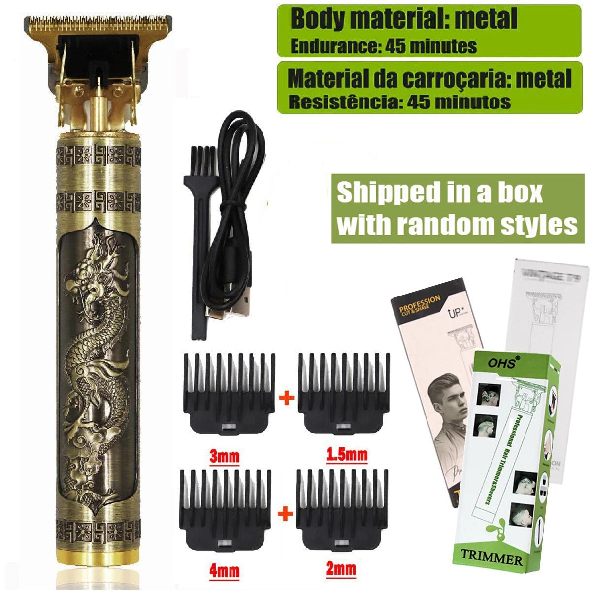 Machine de Coupe de Cheveux Électrique Sans Fil T9™ – Tondeuse Pro Homme