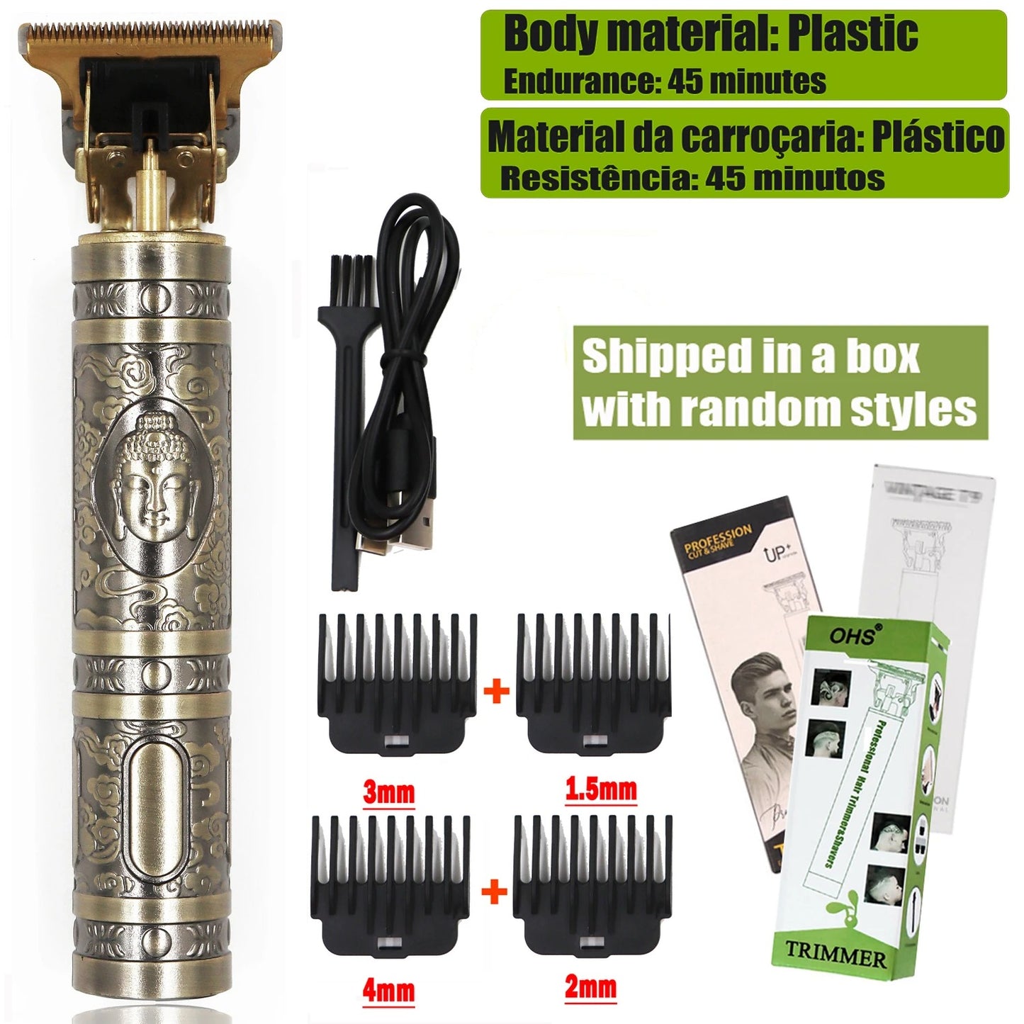 Machine de Coupe de Cheveux Électrique Sans Fil T9™ – Tondeuse Pro Homme