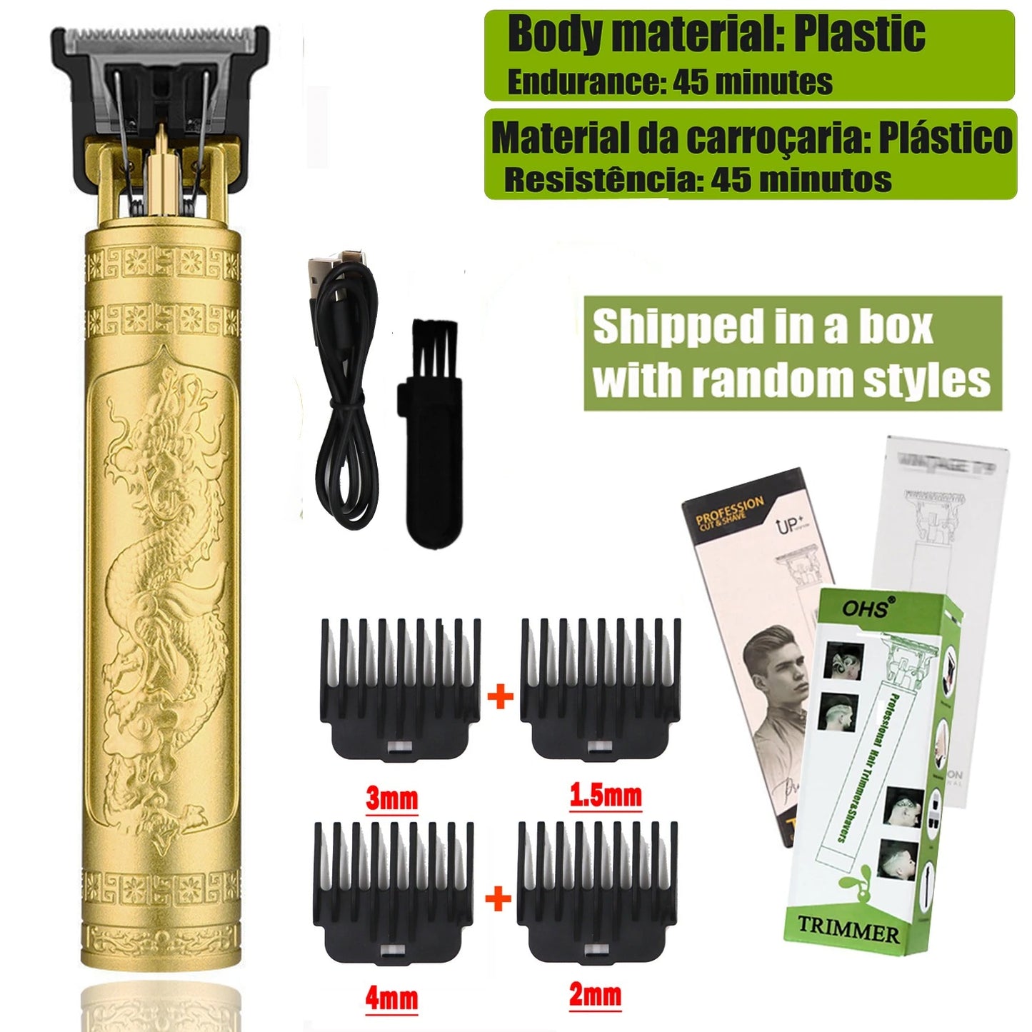 Machine de Coupe de Cheveux Électrique Sans Fil T9™ – Tondeuse Pro Homme