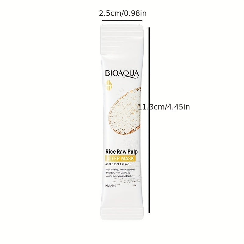 Masque visage pulpe de riz hydratant et lissant dans une ambiance de studio