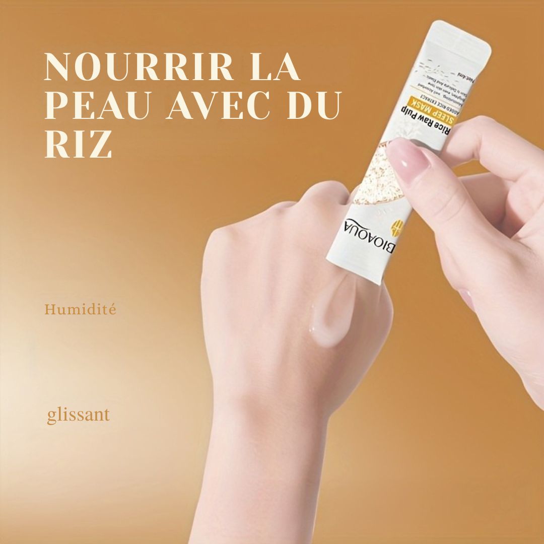 Masque visage pulpe de riz hydratant et lissant – humide et glissant