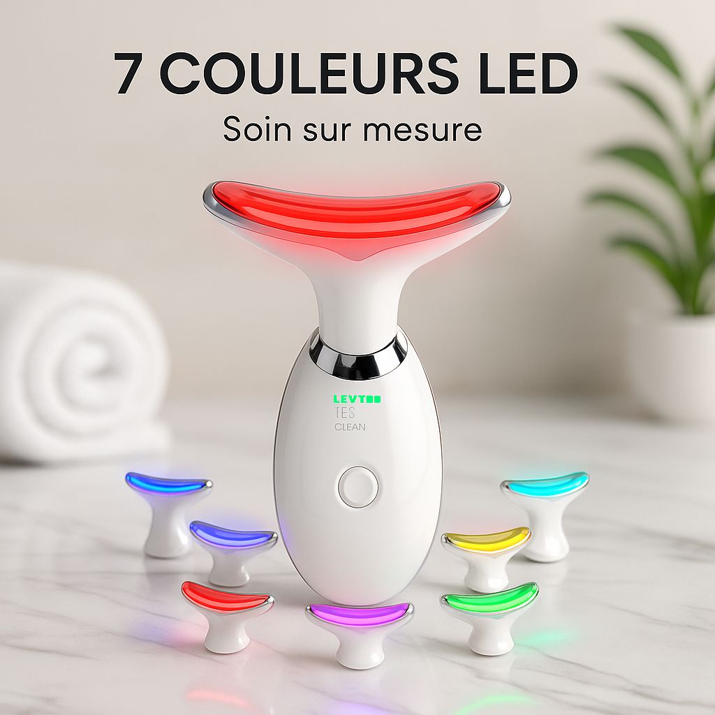 masseur facial 7 couleurs trop cool