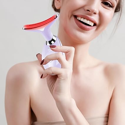 Masseur Facial LED 7‑en‑1 – Anti‑Âge & Luminothérapie