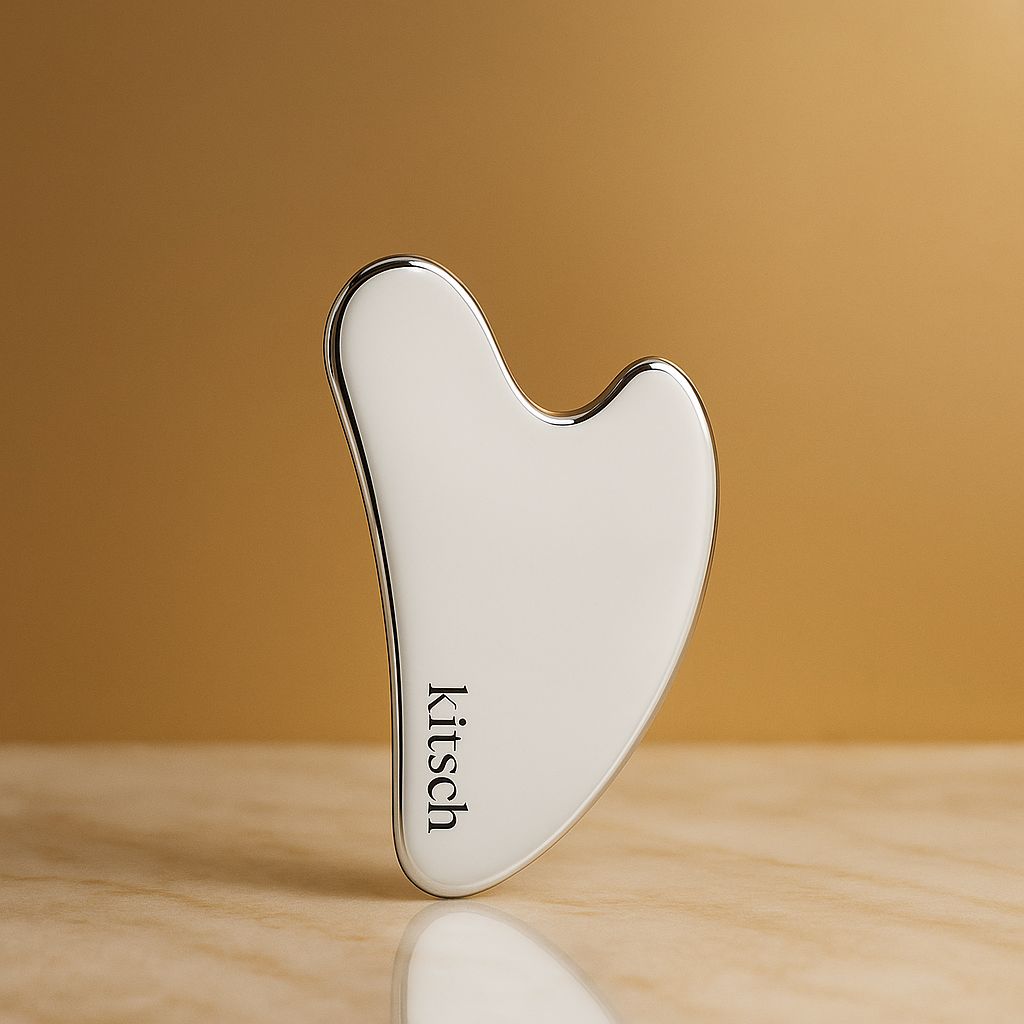 Gua Sha en Acier Inoxydable – Massage Facial & Drainage Lymphatique