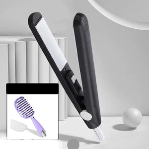 Mini fer à lisser et boucler en céramique – version portable pour voyage et cheveux courts