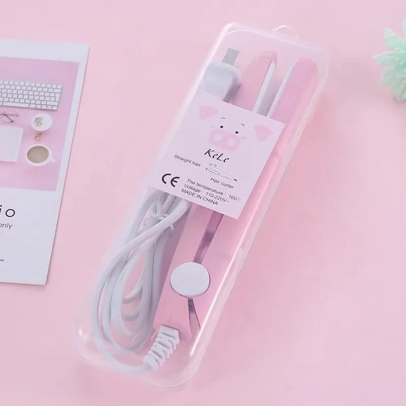Mini Fer à Lisser & Boucler™ – Céramique Portable, Voyage & Cheveux Courts