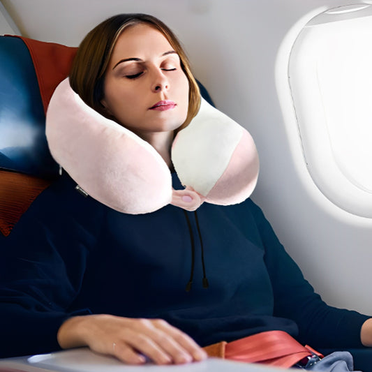 Oreiller de voyage ergonomique – coussin cervical pour avion et voiture