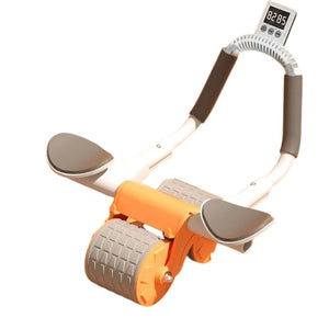 Roue Abdos à Rebond Automatique – Ab Wheel avec Support Téléphone