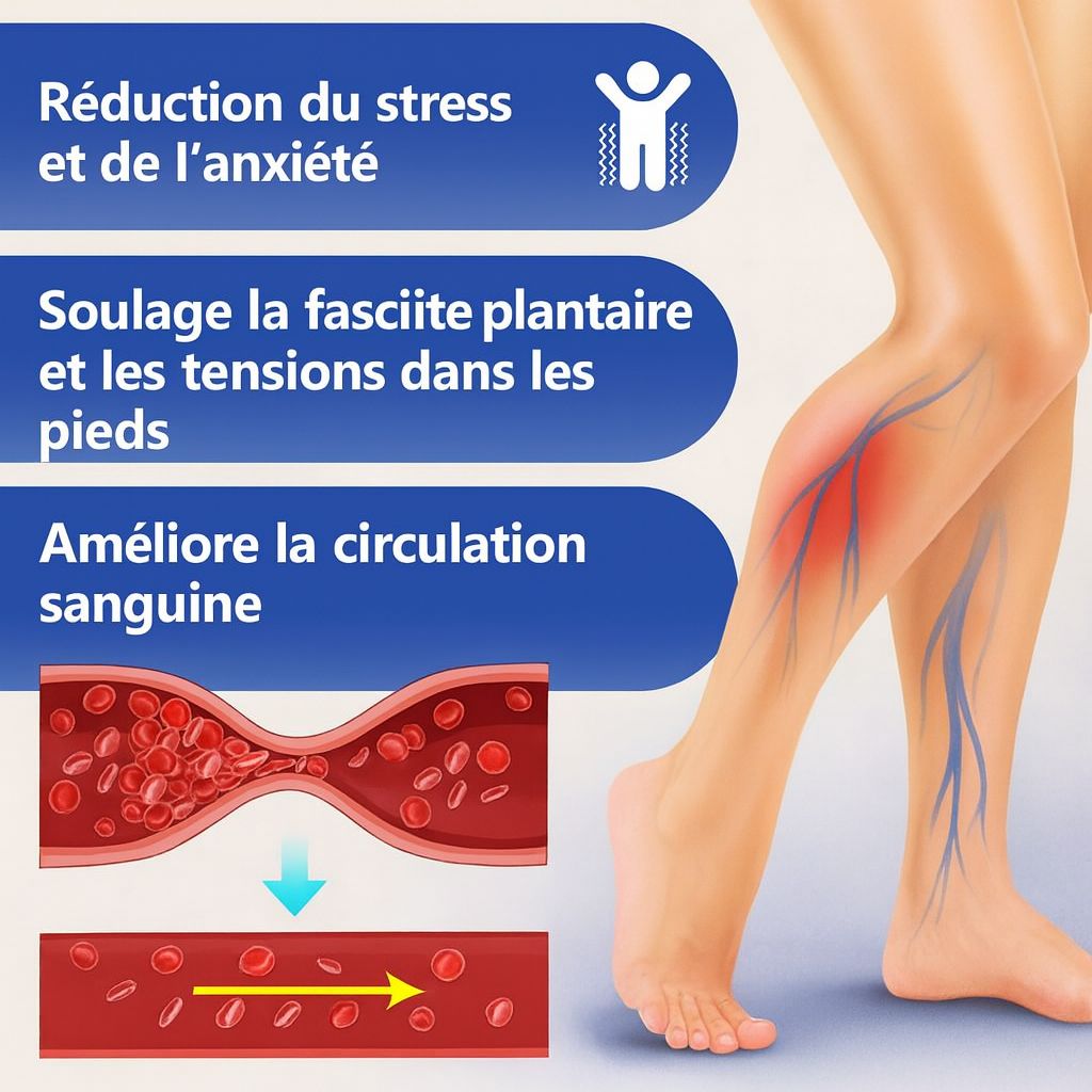 les bénéfices des sandales de massage