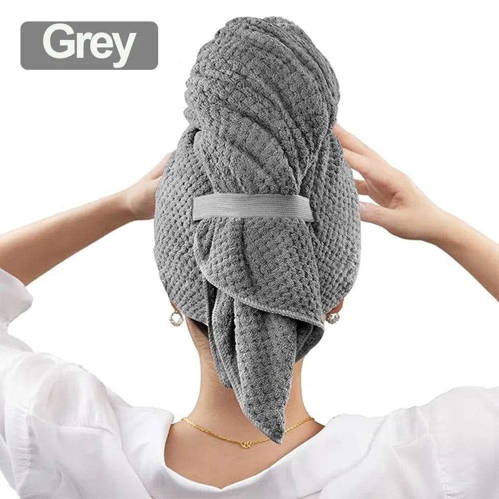 Serviette cheveux en microfibre – séchage rapide et absorption maximale