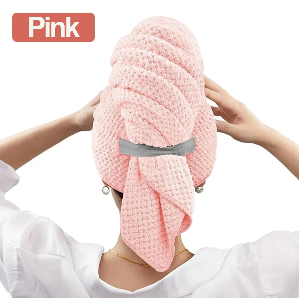 Serviette cheveux en microfibre – séchage rapide et absorption maximale