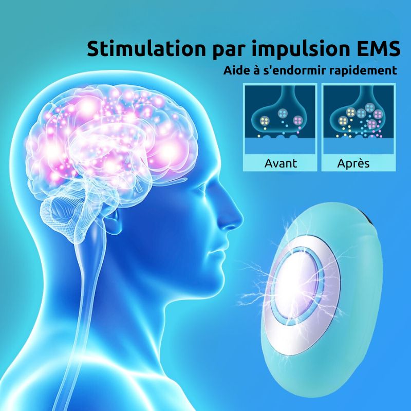 Dispositif d’aide au sommeil portable – relaxation par vibration et lumière