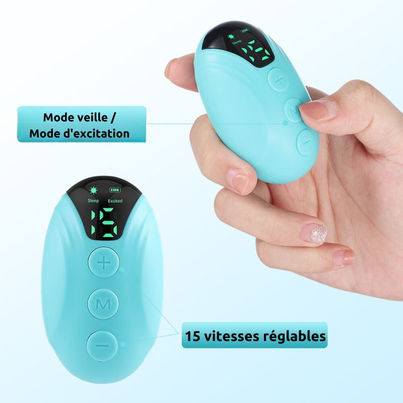 Dispositif d’aide au sommeil portable – relaxation par vibration et lumière