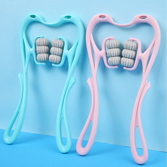 masseur de cou reglable bleu rose