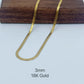 Collier en Acier Inoxydable Plaqué Or 14K – Élégance & Hypoallergénique