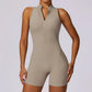 Body Yoga Sculptant™ – Gainant, Sans Manches, Dos Ajouré & Zip Sexy