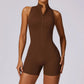Body Yoga Sculptant™ – Gainant, Sans Manches, Dos Ajouré & Zip Sexy