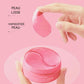 Texture hydrogel – patchs yeux rose - peau lisse - peau humidifiée