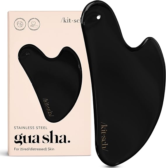 Gua Sha en Acier Inoxydable – Massage Facial & Drainage Lymphatique