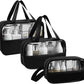 Trousse de Toilette Femme™ – Set 3 Tailles Transparent pour Voyage & Maquillage