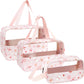 Trousse de Toilette Femme™ – Set 3 Tailles Transparent pour Voyage & Maquillage