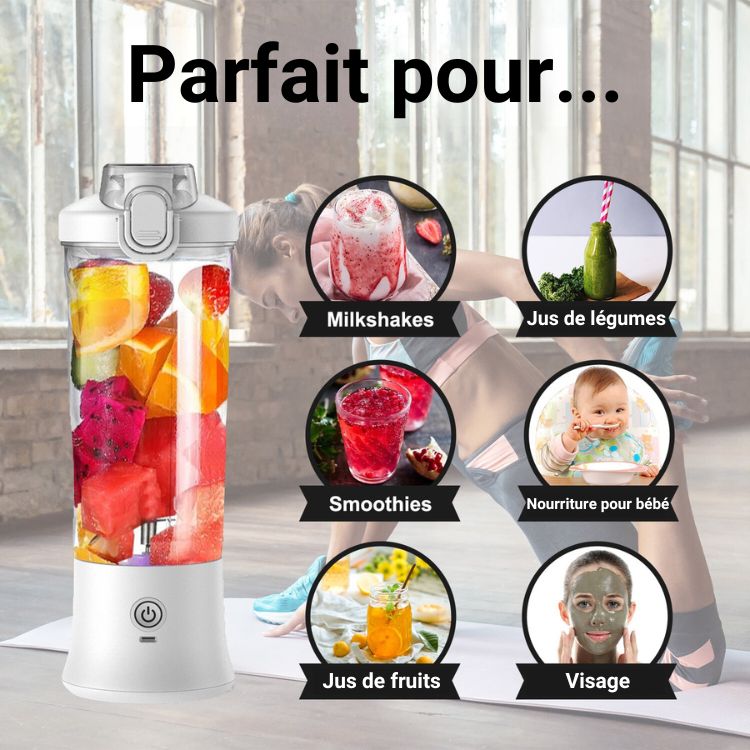 VitaMix-Blender™ Le Mixeur portatif pour vos Boissons Saines et Délicieuses