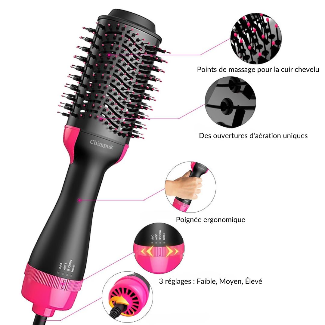 AirGlam™ Sèche cheveux Brosse