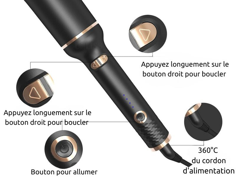 Spin-n-Curl Fer à friser à rotation automatique